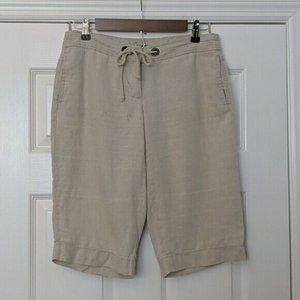 J.CREW City Fit Linen Drawstring Shorts